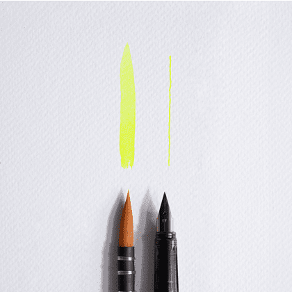 Чернила для рисования и каллиграфии "Малевичъ", неоновые, 15 мл, желтый - 4