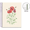 Тетрадь "Entredos Papaver Rhoeda", А5, 80 листов, в клетку, бежевый - 2