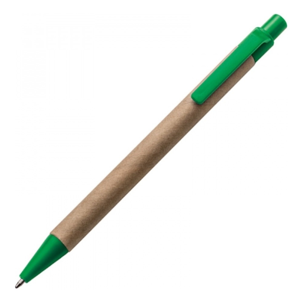 Ручка шариковая автоматическая "Bristol", коричневый, зеленый, стерж. синий