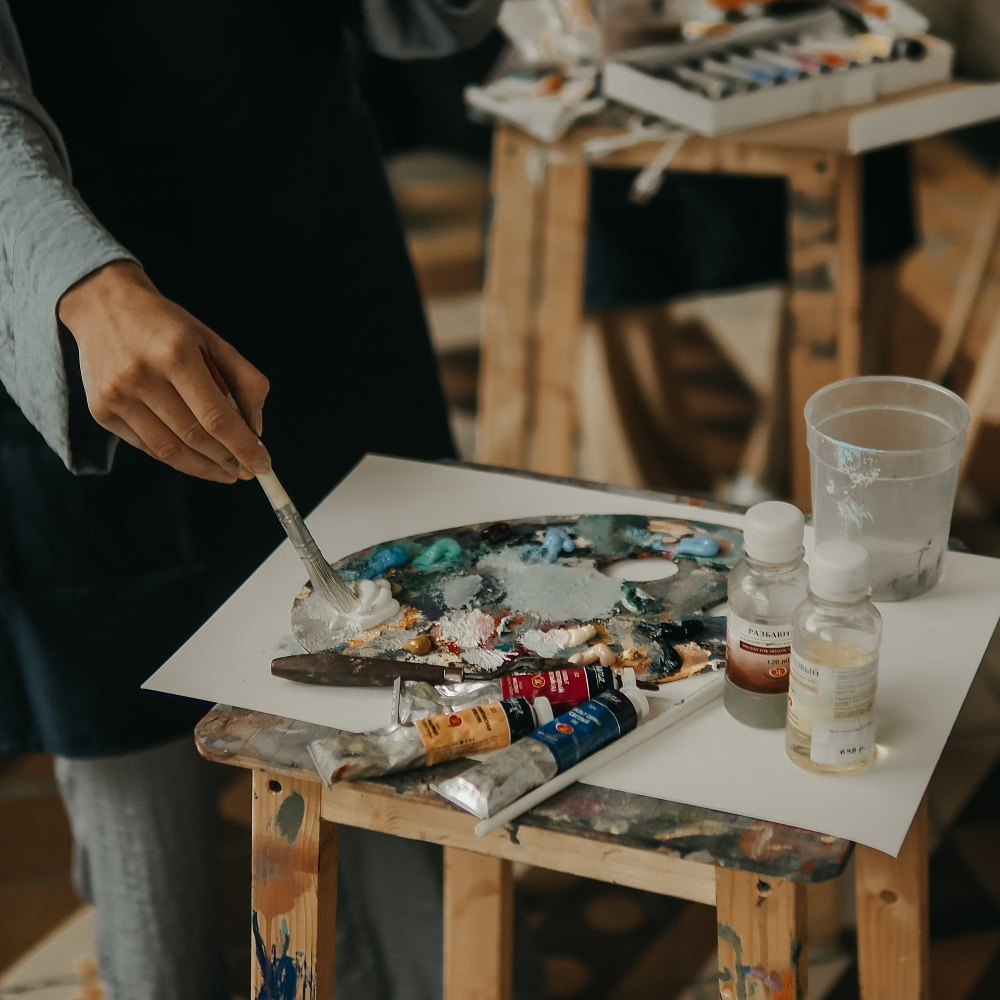 Краски акриловые Ладога, 335 розовая светлая, 100 мл., банка - 4