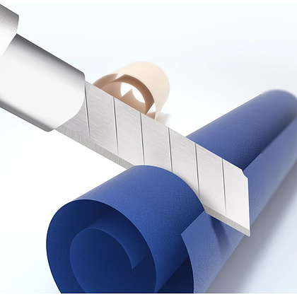 Лезвие для малого ножа "Deli", 9 мм, 10 шт. - 3