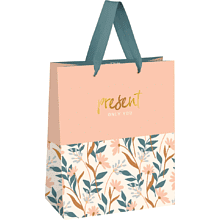 Пакет подарочный "Beautiful twigs", 33х42х12 см, ламинированный