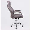 Кресло для руководителя AksHome "Legran", ткань, хром, коричневый - 3