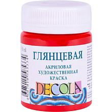 Краска акриловая глянцевая "Декола", 50 мл., банка