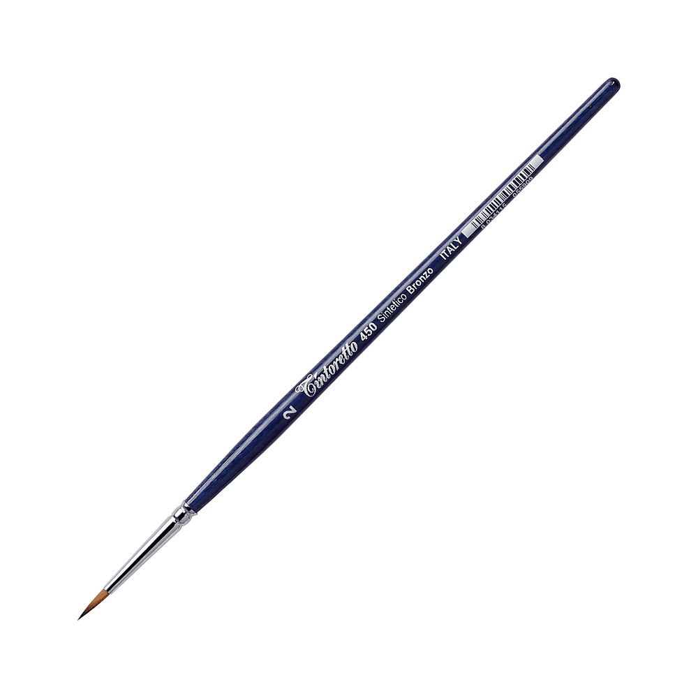 Кисть для рисования "Tintoretto Bronze", синтетика, круглая, №2