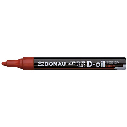 Маркер перманентный на нитрокраске "Donau D-Oil", красный - 3