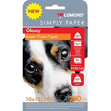 Фотобумага глянцевая для струйной печати "Lomond", A6