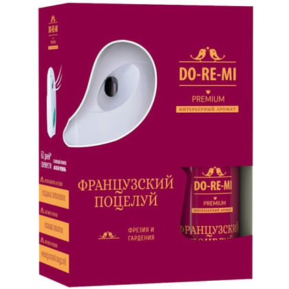 Освежитель воздуха До-Ре-Ми Французский поцелуй, аэрозоль, Премиум 250 мл (комплект)
