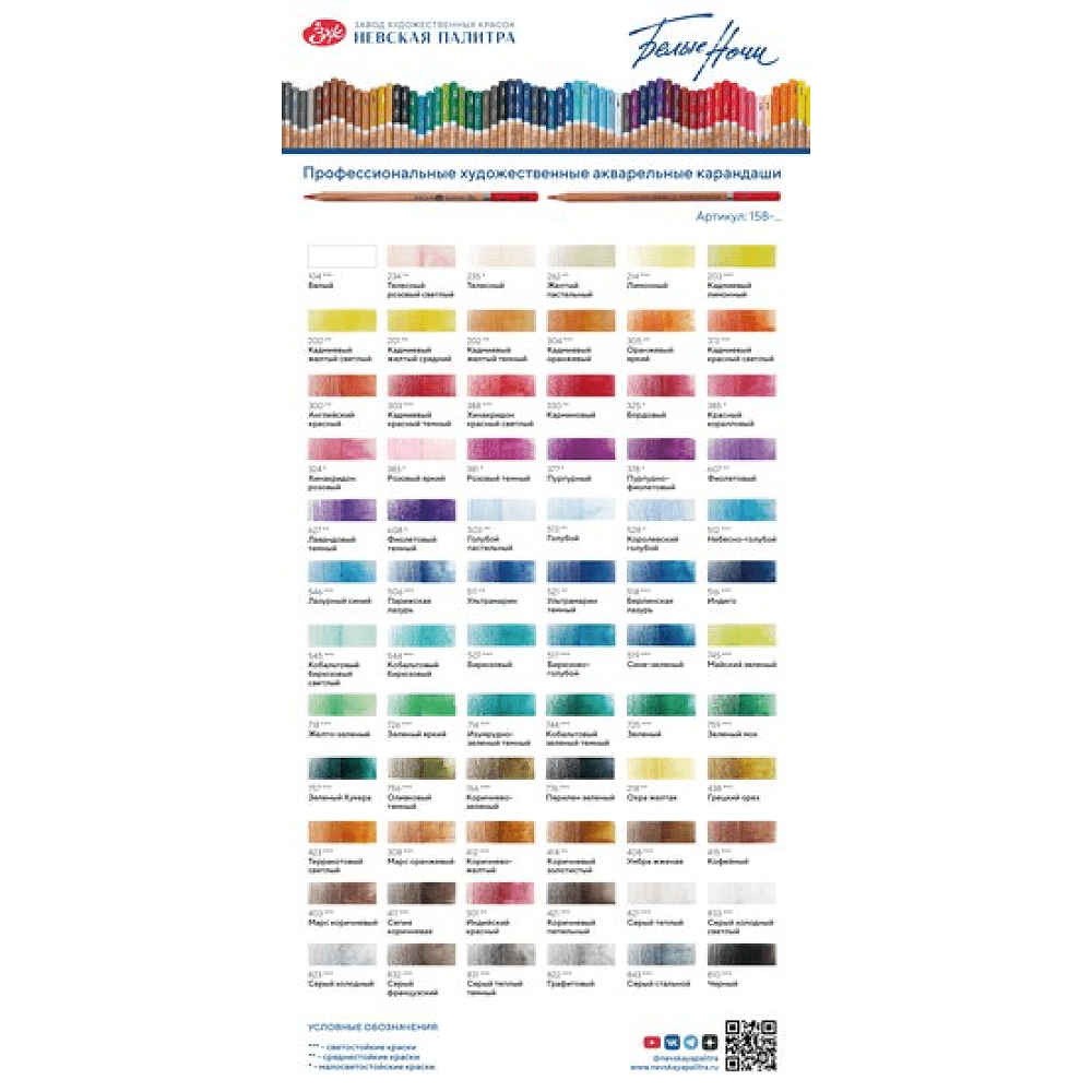 Карандаш акварельный "Белые ночи", 305, оранжевый яркий - 3