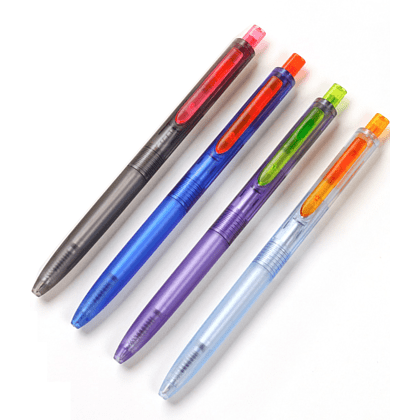 Ручка шариковая автоматическая "Space Up Cyber", 0,7 мм, синий, оранжевый, стерж. синий - 2