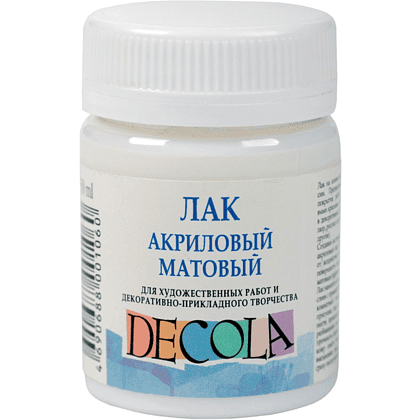 Лак акриловый "Decola", матовый, 50 мл