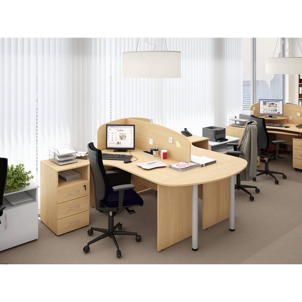 Коллекция Столица стеллаж угловой С-315, 334х334х1880 мм, бук - 5