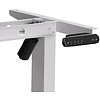 Стол с электроприводом WellDesk Basic 1300x675х18 белый/акация лэйкленд (9191460+9072453) - 4