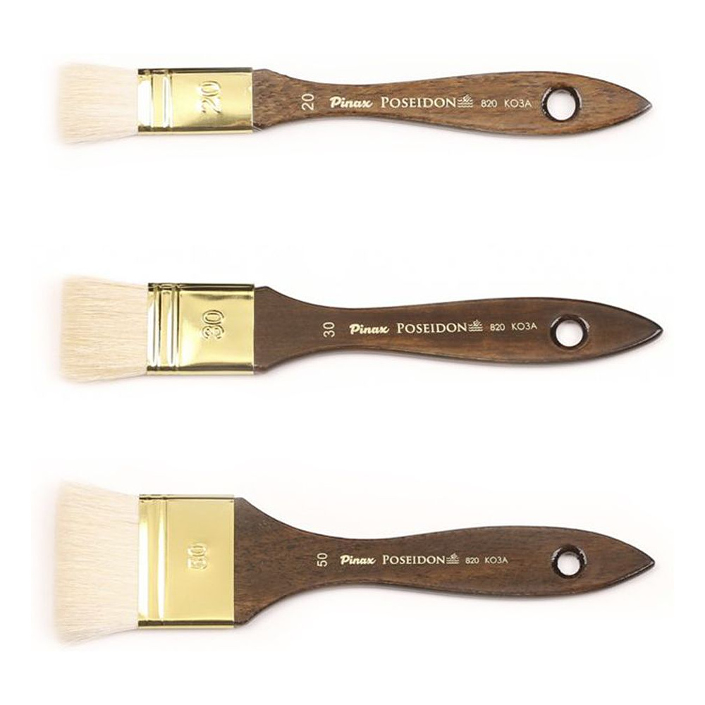 Кисть для рисования "Pinax POSEIDON", коза, флейц, №20 - 2