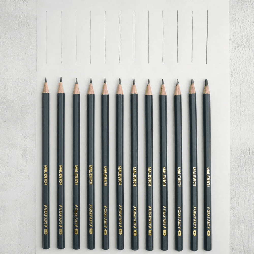 Карандаш чернографитный "Малевичъ", 12 шт, набор - 5