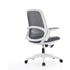 Кресло для персонала SitZone "CH-537B-BS", ткань, пластик, серый, белый - 4