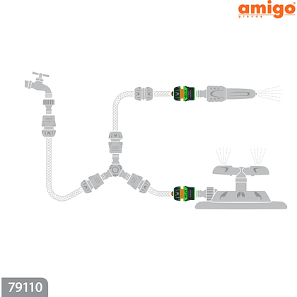 Коннектор Amigo Grande 79110, 1/2", с аквастопом - 3