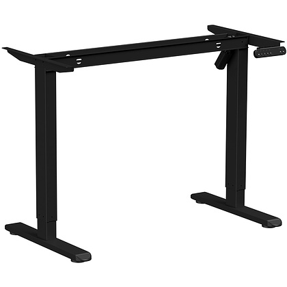 Стол с электроприводом WellDesk Basic 1200x675х18 черный/дуб стирлинг (9191456+9197777) - 2