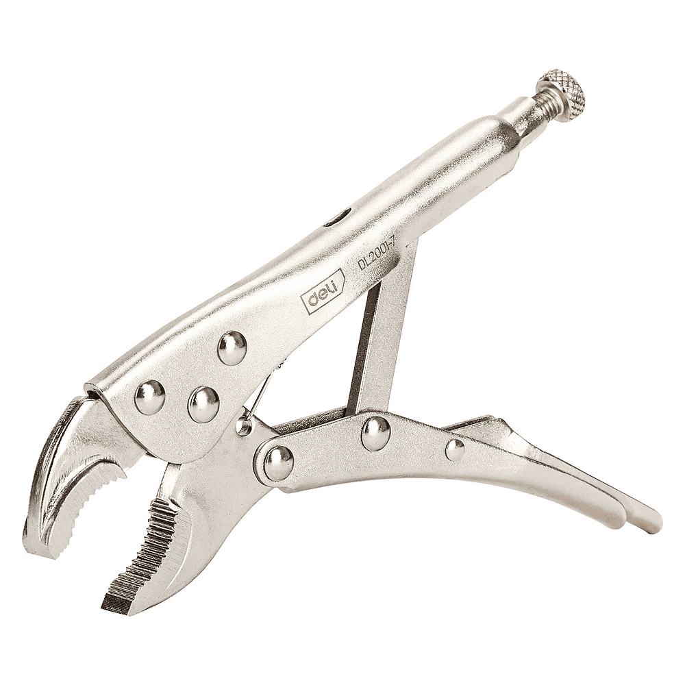 Клещи Deli YS EDL2001-7, зажимные, с фиксатором, 180 мм - 2