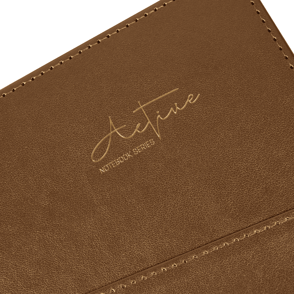 Блокнот "3223-10", А5, 80 листов, линейка, темно-коричневый - 4