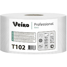 Бумага туалетная "Veiro Professional Basic", 1 слой, 200 м
