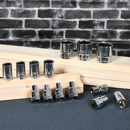 Головка торцевая шестигранная Deli YS EDQ4024 1/2", 24 мм, серебристый - 4