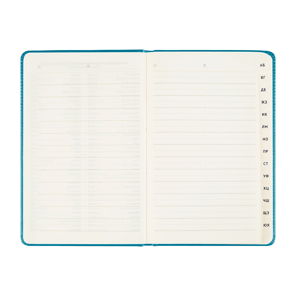 Книга алфавитная "Winner. Dark teal", А5, 135х205 мм, 80 листов, бирюзовый - 3