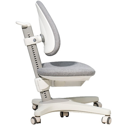 Кресло детское Ergosmart Maximus, ткань, серый, пластик, корпус белый - 4