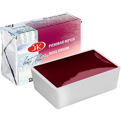 Краски акварельные "Белые ночи", 3002 розовая мечта, кювета