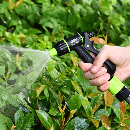 Пистолет-распылитель Deli GS EDL8757, 3 функции, быстросъем, фиксатор курка, черный, зеленый - 5