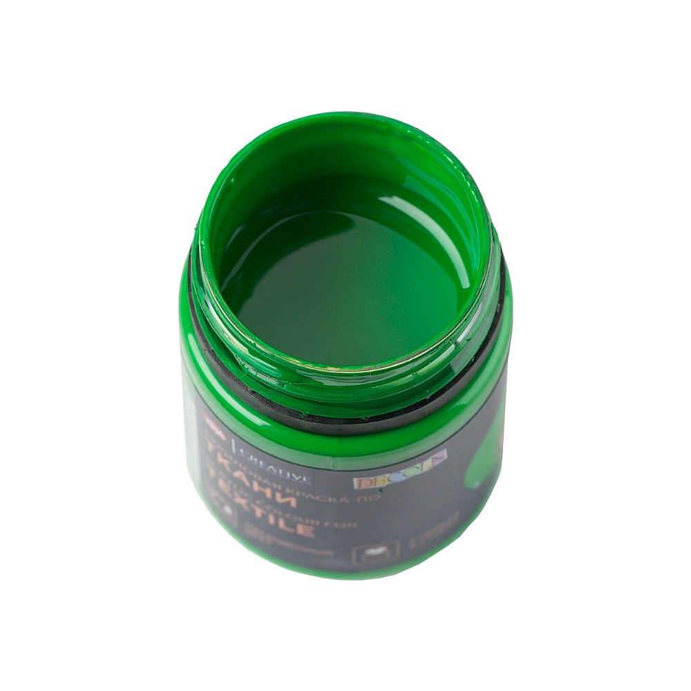 Краска акриловая по ткани "Декола", 717 зеленая светлая, 50 мл., банка - 5