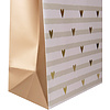 Пакет бумажный подарочный "Stripe&hearts", 33x15x45.5 см, разноцветный - 3