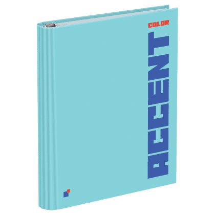 Тетрадь "Accent color", А5, клетка, на кольцах, разноцветный