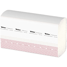 Полотенца бумажные Veiro Professional Premium Z - сложение 200 шт, 2 слоя растворимые в воде (KZ312)