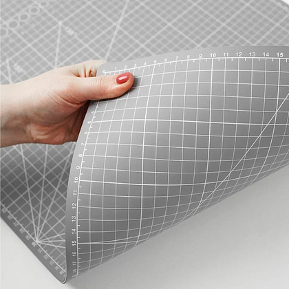 Коврик для резки "Малевичъ", А1, пятислойный, серый - 9