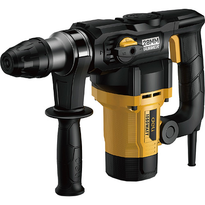 Перфоратор Deli YS EDL-DC28-E1, 1050 Вт, 4.8 Дж, кейс, желтый, черный - 2