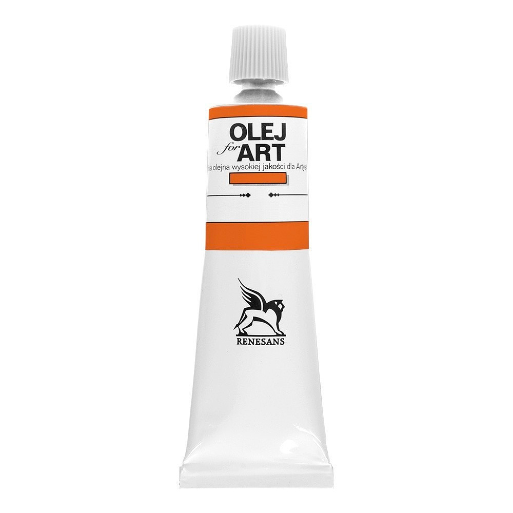 Краски масляные Renesans "Oils for art", 12  кадмий оранжевый, 60 мл, туба