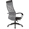 Кресло руководителя "Бюрократ CH-607 TW-02", с подголовником, сетка, ткань, пластик, серый - 3