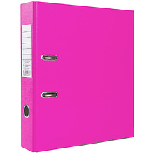 Папка-регистратор "OfficeStyle", А4, 75 мм, ПВХ Эко, светло-розовый