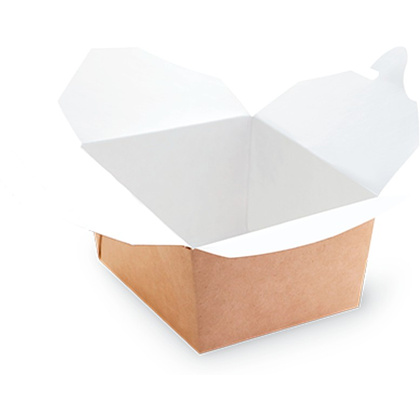 Контейнер бумажный 600 мл, 130/113х105/90х64, 50 шт/упак, крафт