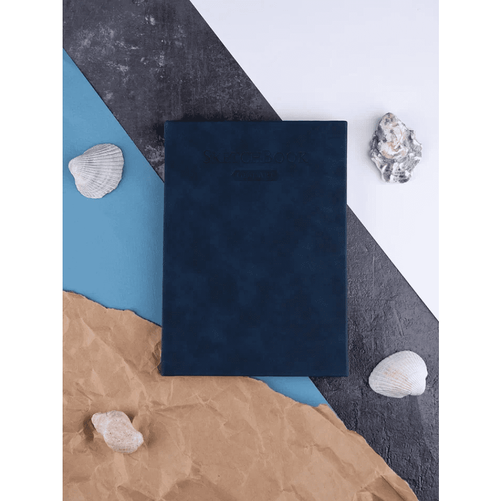 Скетчбук для графики "GrafArt white", 50 листов, А5, 160 г/м2, темно-синий - 3