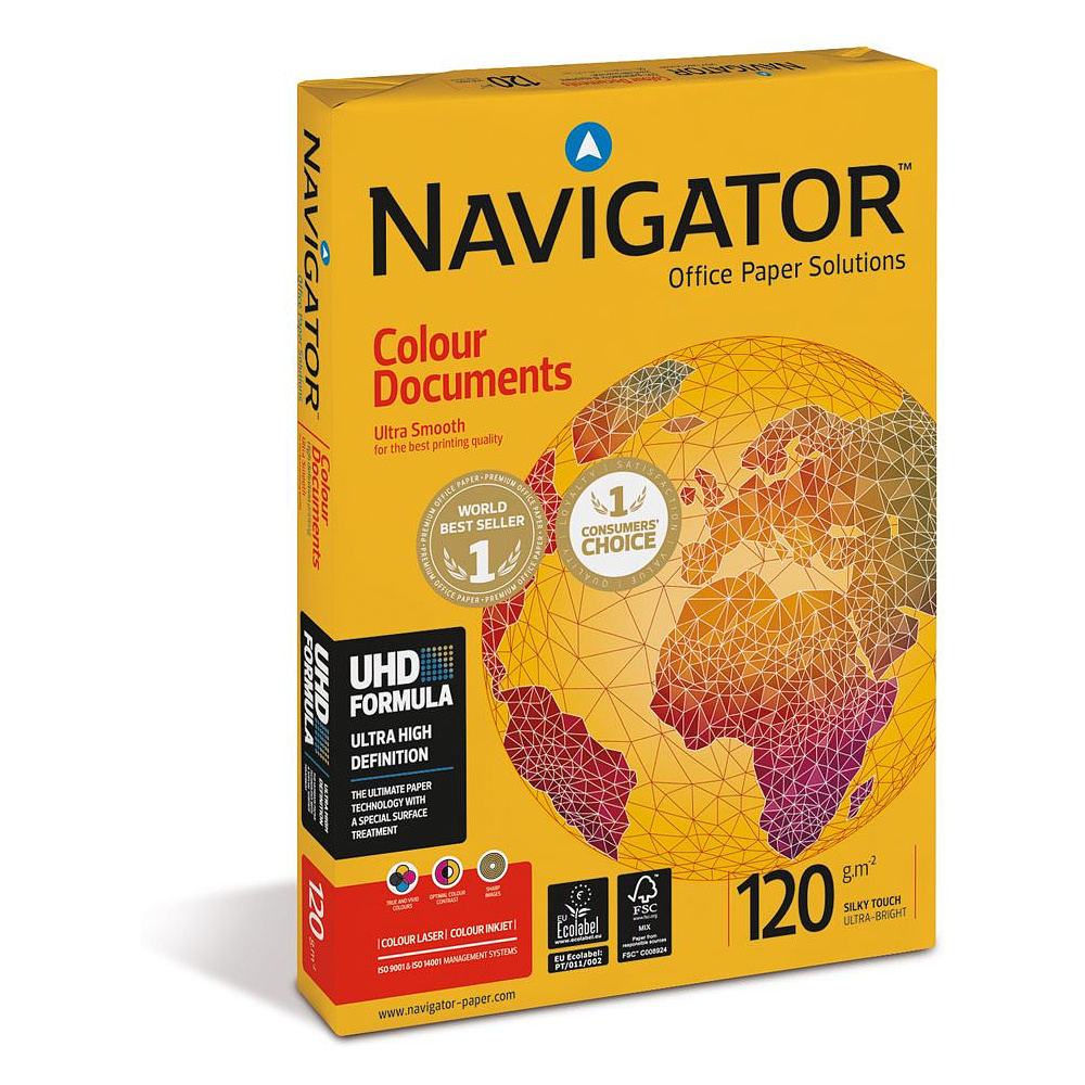 Бумага "Navigator Colour Doc", A4, 250 листов, 120 г/м2