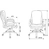Кресло руководителя "Бюрократ T-9950SL Fabric", ткань, металл, серый - 5