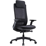 Кресло компьютерное SitZone E-VL002A, сетка, ткань, пластик, черный