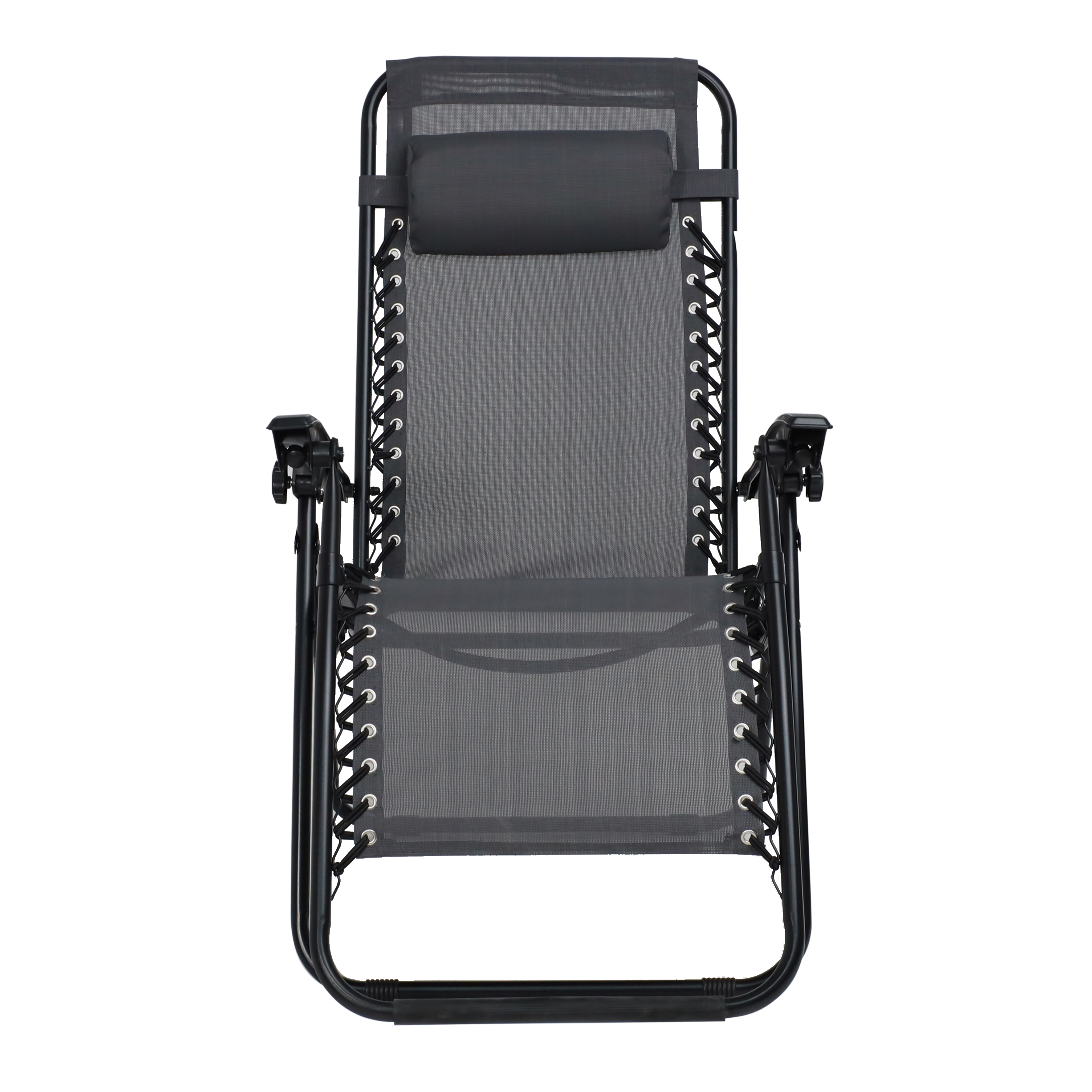 Кресло складное AksHome RELAX, ткань, серый, сталь черная - 9