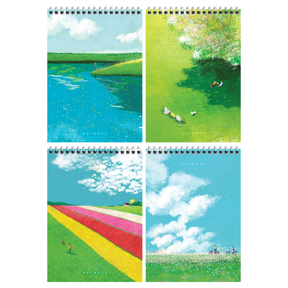 Блокнот "Minimalistic fields"