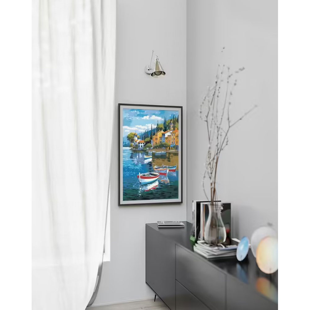 Картина по номерам "Город на побережье"