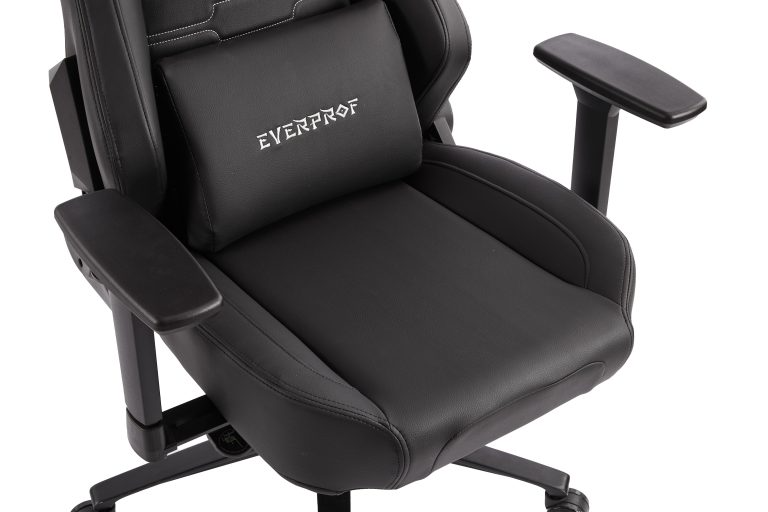 Кресло игровое EVERPROF Blackshot экокожа, черный, крестов. металл - 10