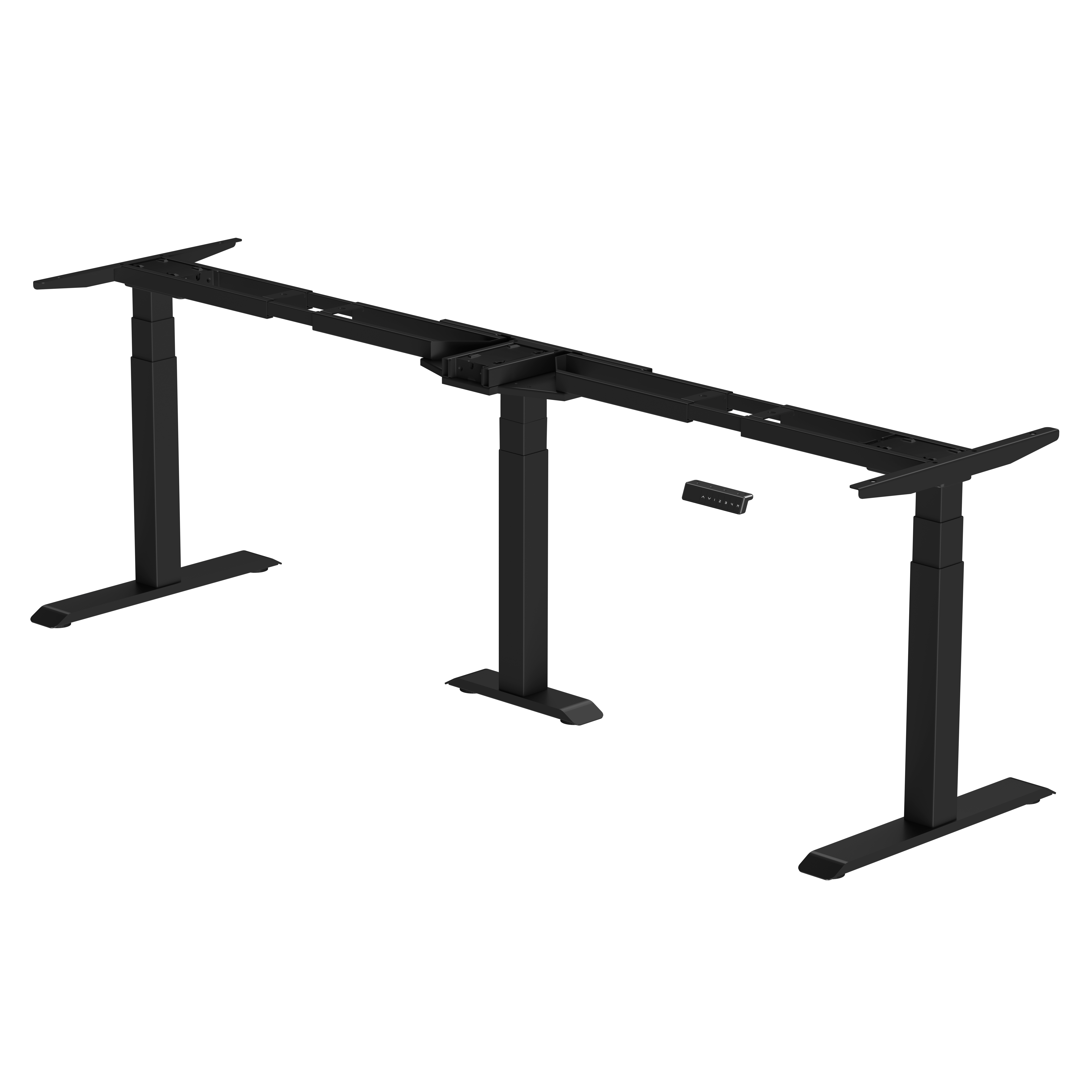 Каркас стола с электроприводом трехмоторный AOKE, Well Desk Wing Pro, черный (AK3YJYT-TYZF3-90/120/180 BK) - 4