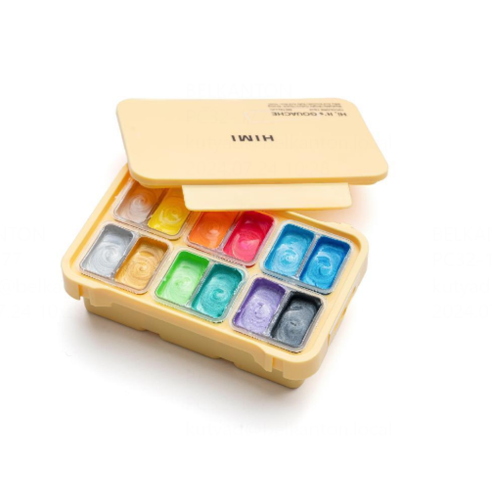 Краски гуашевые "Himi Jelly Cup. Metallic"